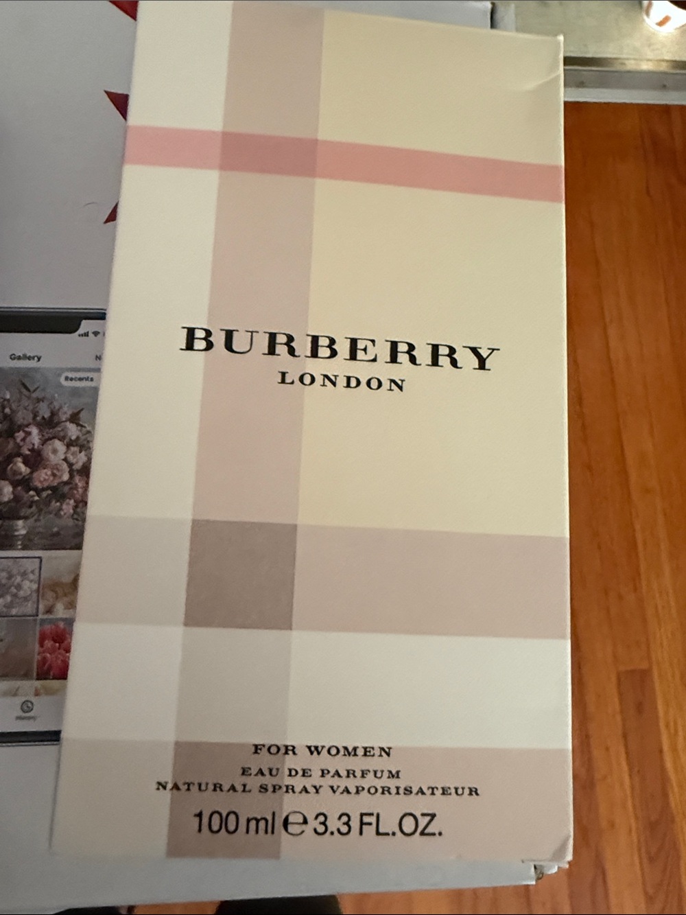 Burberry Pink & Cream Plaid Fragrance Boxed never used
